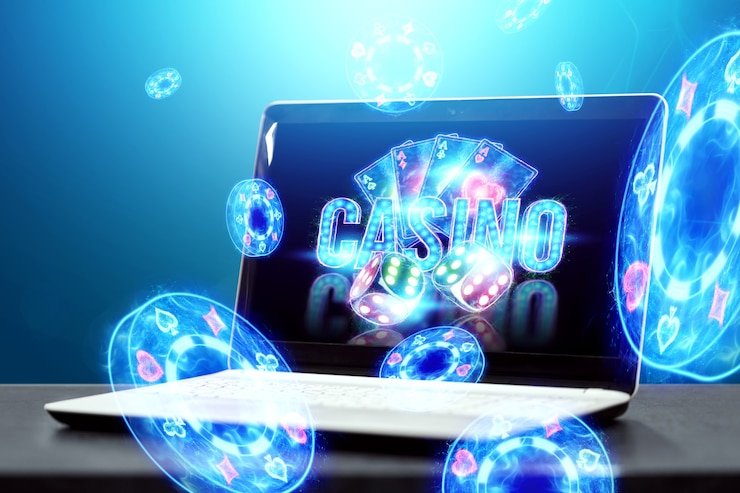 Meja blackjack Playtech di slot128 dengan dealer, kartu, dan panel kontrol taruhan pada antarmuka mobile